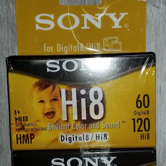 Sony P6120HMPR/2C 2-Pack 120-Minute Hi8 Tape with Hangtab - Picture 1 of 2